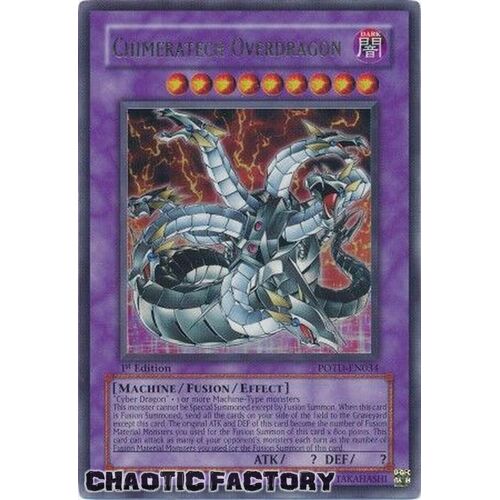 Chimeratech Overdragon - POTD-EN034 - Ultra Rare 1st Edition NM