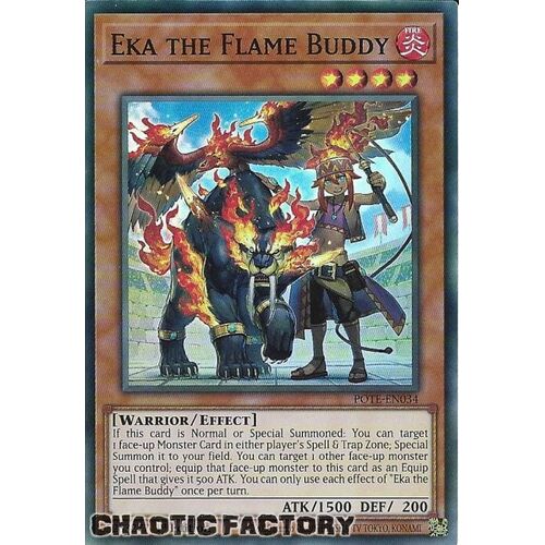 POTE-EN034 Eka the Flame Buddy Super Rare 1st Edition NM