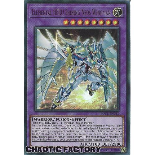 POTE-EN041 Elemental HERO Shining Neos Wingman Ultra Rare 1st Edition NM