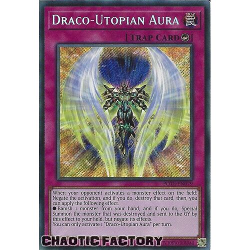 POTE-EN079 Draco-Utopian Aura Secret Rare 1st Edition NM