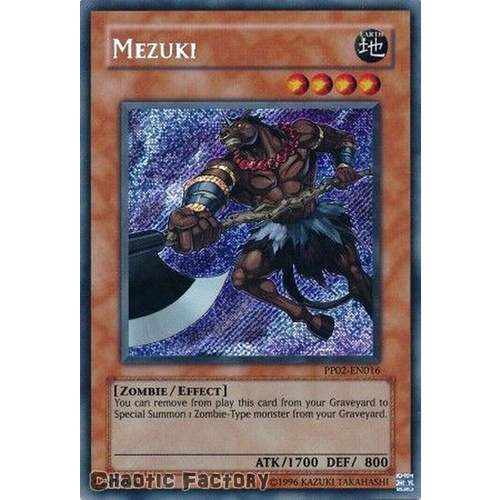 Mezuki - PP02-EN016 - Secret Rare NM