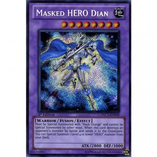 Masked Hero Dian - PRC1-EN019 - Secret Rare 1ST EDITION NM