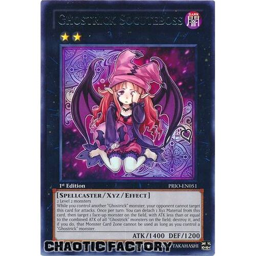 Ghostrick Socuteboss - PRIO-EN051 - Rare 1st Edition NM