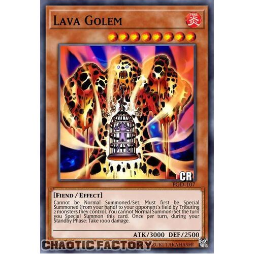 COLLECTORS Rare RA01-EN001 Lava Golem 1st Edition NM