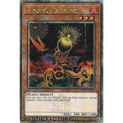 Quarter Century Secret Rare RA01-EN002 Lonefire Blossom 1st Edition NM
