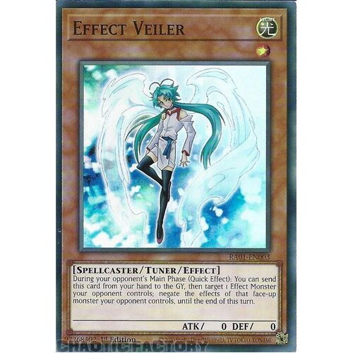RA01-EN003 Effect Veiler Super Rare 1st Edition NM