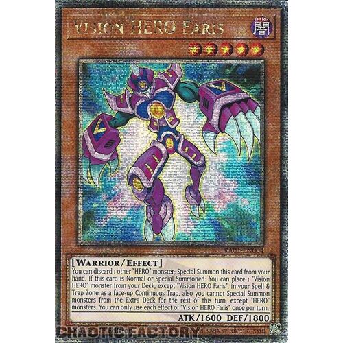 Quarter Century Secret Rare RA01-EN004 Vision HERO Faris 1st Edition NM