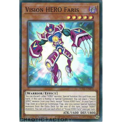 RA01-EN004 Vision HERO Faris Super Rare 1st Edition NM