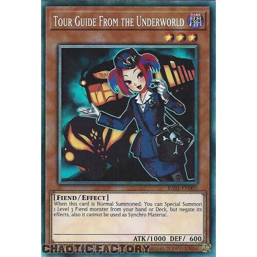 COLLECTOR'S Rare RA01-EN005 Tour Guide From the Underworld 1st Edition NM