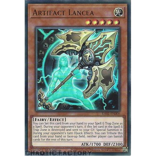 RA01-EN006 Artifact Lancea ULTRA Rare 1st Edition NM