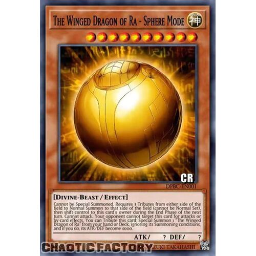 COLLECTORS Rare RA01-EN007 The Winged Dragon of Ra - Sphere Mode 1st Edition NM