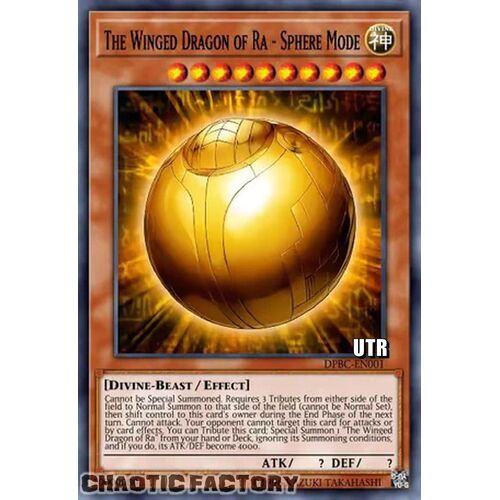 ULTIMATE Rare RA01-EN007 The Winged Dragon of Ra - Sphere Mode 1st Edition NM