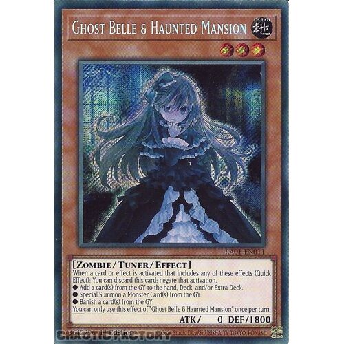 RA01-EN011 Ghost Belle & Haunted Mansion Secret Rare 1st Edition NM