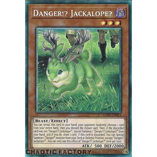 COLLECTORS Rare RA01-EN013 Danger!? Jackalope? 1st Edition NM