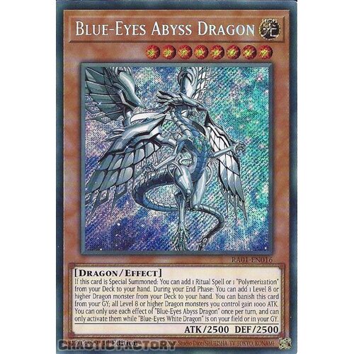 RA01-EN016 Blue-Eyes Abyss Dragon Secret Rare 1st Edition NM