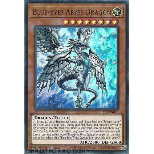 RA01-EN016 Blue-Eyes Abyss Dragon ULTRA Rare 1st Edition NM