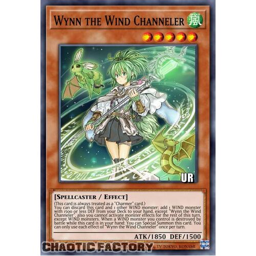 RA01-EN018 Wynn the Wind Channeler ULTRA Rare 1st Edition NM