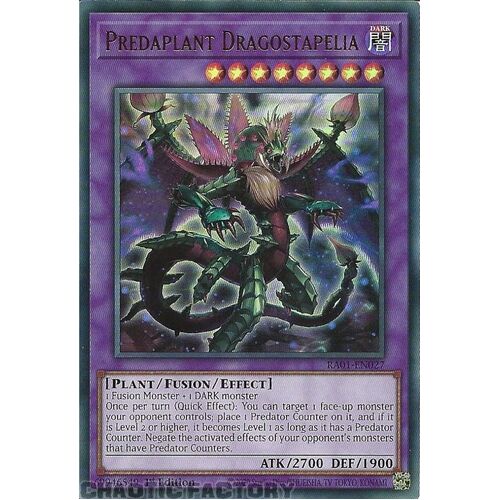RA01-EN027 Predaplant Dragostapelia ULTRA Rare 1st Edition NM