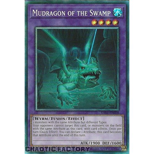 COLLECTOR'S Rare RA01-EN028 Mudragon of the Swamp 1st Edition NM