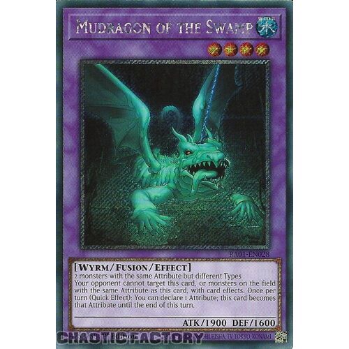 Platinum Secret Rare RA01-EN028 Mudragon of the Swamp 1st Edition NM