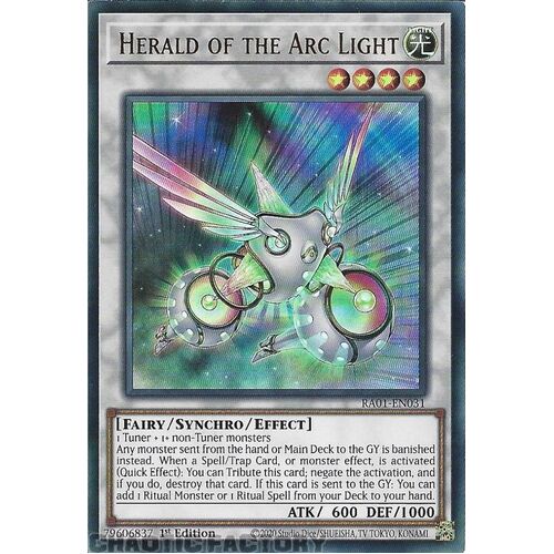 RA01-EN031 Herald of the Arc Light ULTRA Rare 1st Edition NM