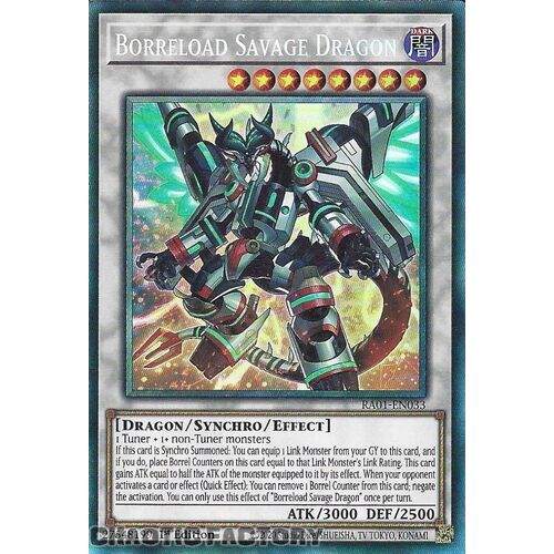 COLLECTOR'S Rare RA01-EN033 Borreload Savage Dragon 1st Edition NM