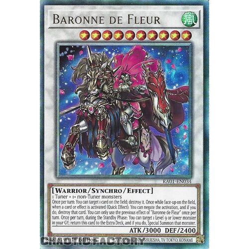 ULTIMATE Rare RA01-EN034 Baronne de Fleur 1st Edition NM