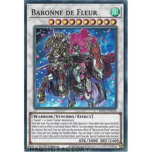 RA01-EN034 Baronne de Fleur Super Rare 1st Edition NM