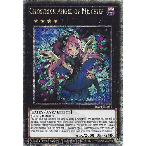 Quarter Century Secret Rare RA01-EN036 Ghostrick Angel of Mischief 1st Edition NM