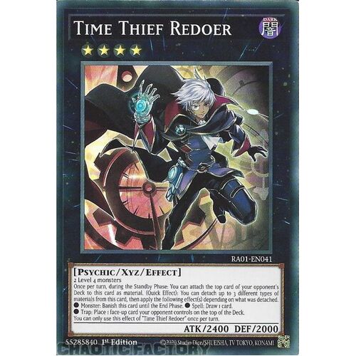 RA01-EN041 Time Thief Redoer Super Rare 1st Edition NM