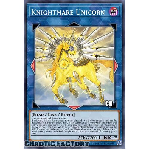 COLLECTORS Rare RA01-EN043 Knightmare Unicorn 1st Edition NM