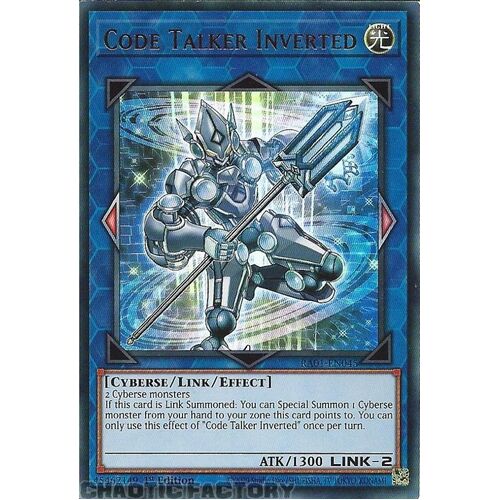 RA01-EN045 Code Talker Inverted ULTRA Rare 1st Edition NM