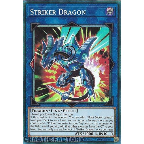 COLLECTOR'S Rare RA01-EN046 Striker Dragon 1st Edition NM