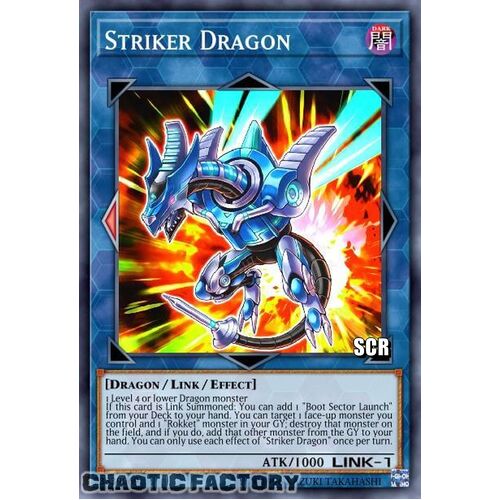 RA01-EN046 Striker Dragon Secret Rare 1st Edition NM