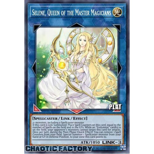 Platinum Secret Rare RA01-EN047 Selene, Queen of the Master Magicians 1st Edition NM