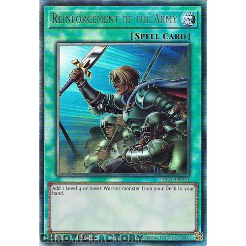 ULTIMATE Rare RA01-EN051 Reinforcement of the Army 1st Edition NM