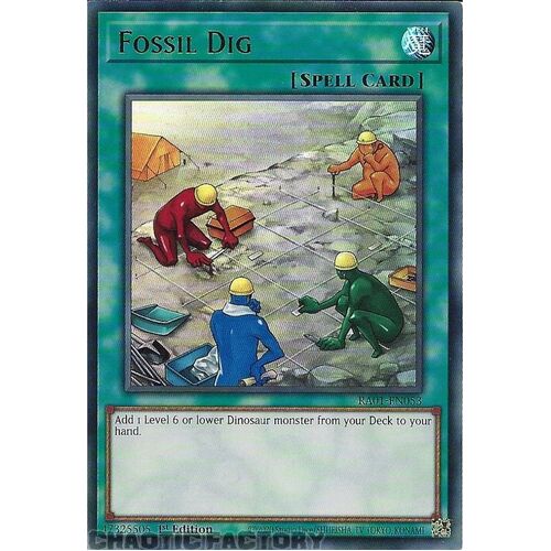 RA01-EN053 Fossil Dig ULTRA Rare 1st Edition NM