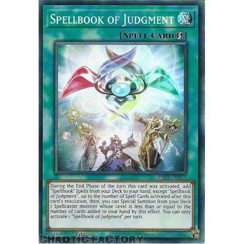 RA01-EN054 Spellbook of Judgment Super Rare 1st Edition NM