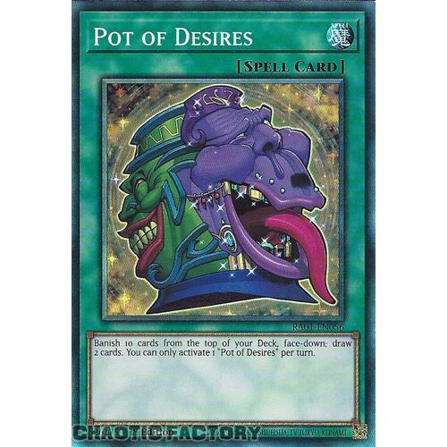 COLLECTOR'S Rare RA01-EN056 Pot of Desires 1st Edition NM