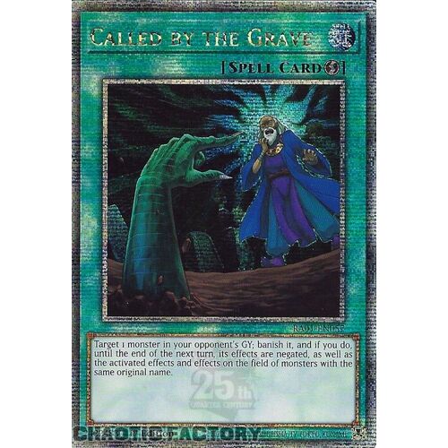 Quarter Century Secret Rare RA01-EN057 Called by the Grave 1st Edition NM
