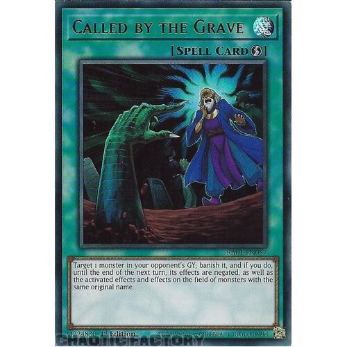 RA01-EN057 Called by the Grave ULTRA Rare 1st Edition NM