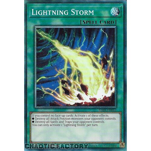 COLLECTOR'S Rare RA01-EN061 Lightning Storm 1st Edition NM
