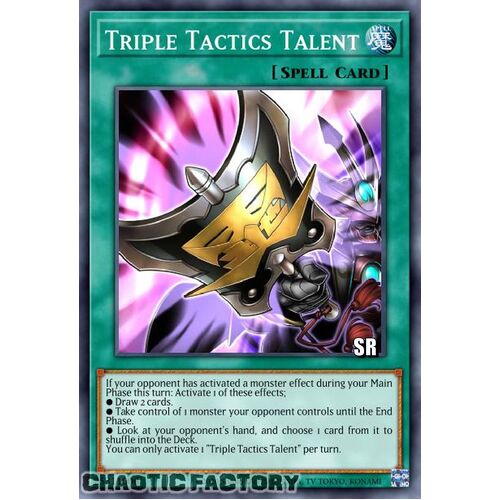 RA01-EN063 Triple Tactics Talent Super Rare 1st Edition NM