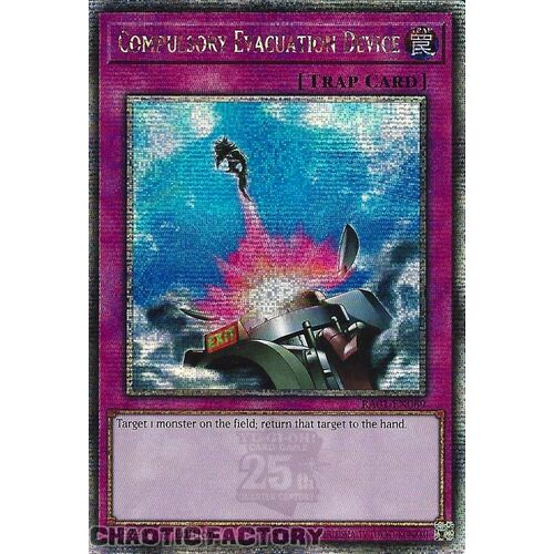 Quarter Century Secret Rare RA01-EN069 Compulsory Evacuation Device 1st Edition NM