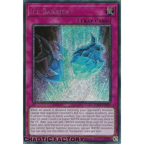 Platinum Secret Rare RA01-EN071 Ice Barrier 1st Edition NM