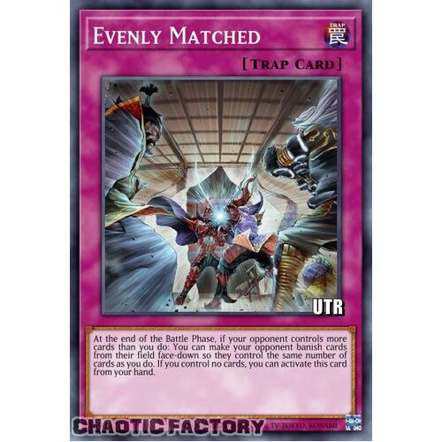 ULTIMATE Rare RA01-EN074 Evenly Matched 1st Edition NM