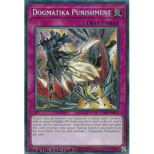 RA01-EN076 Dogmatika Punishment Secret Rare 1st Edition NM