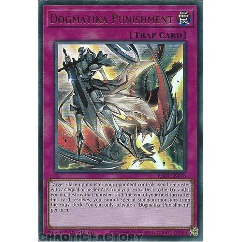 RA01-EN076 Dogmatika Punishment ULTRA Rare 1st Edition NM