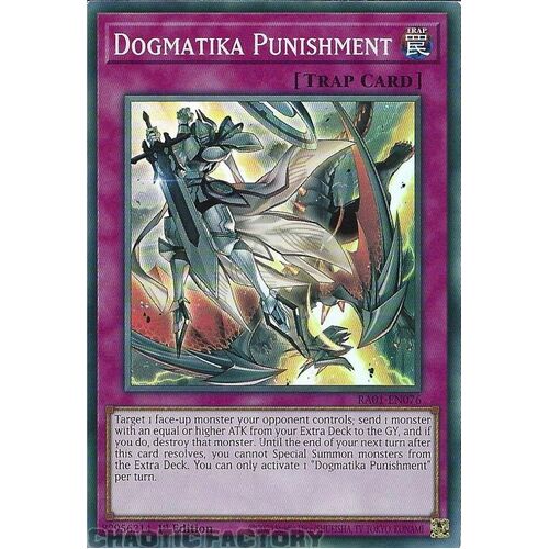 RA01-EN076 Dogmatika Punishment Super Rare 1st Edition NM