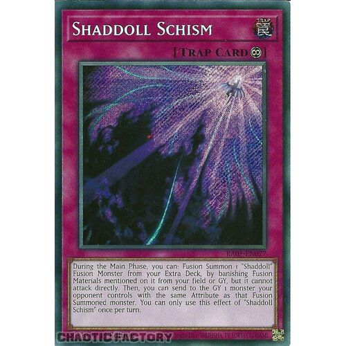 RA01-EN077 Shaddoll Schism Secret Rare 1st Edition NM